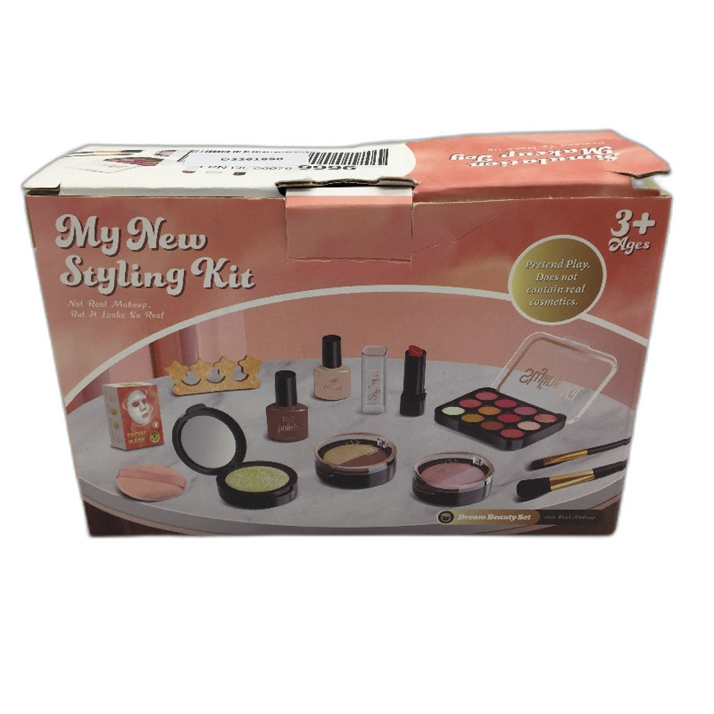 My New Styling Kit 12 Piece Pretend Makeup Toy Set for Ages 3 and Up NEW