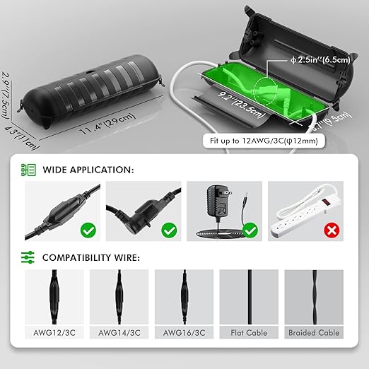 Restmo Outdoor IP44 Waterproof Electrical Extension Connection Box O-ECC-1 NEW