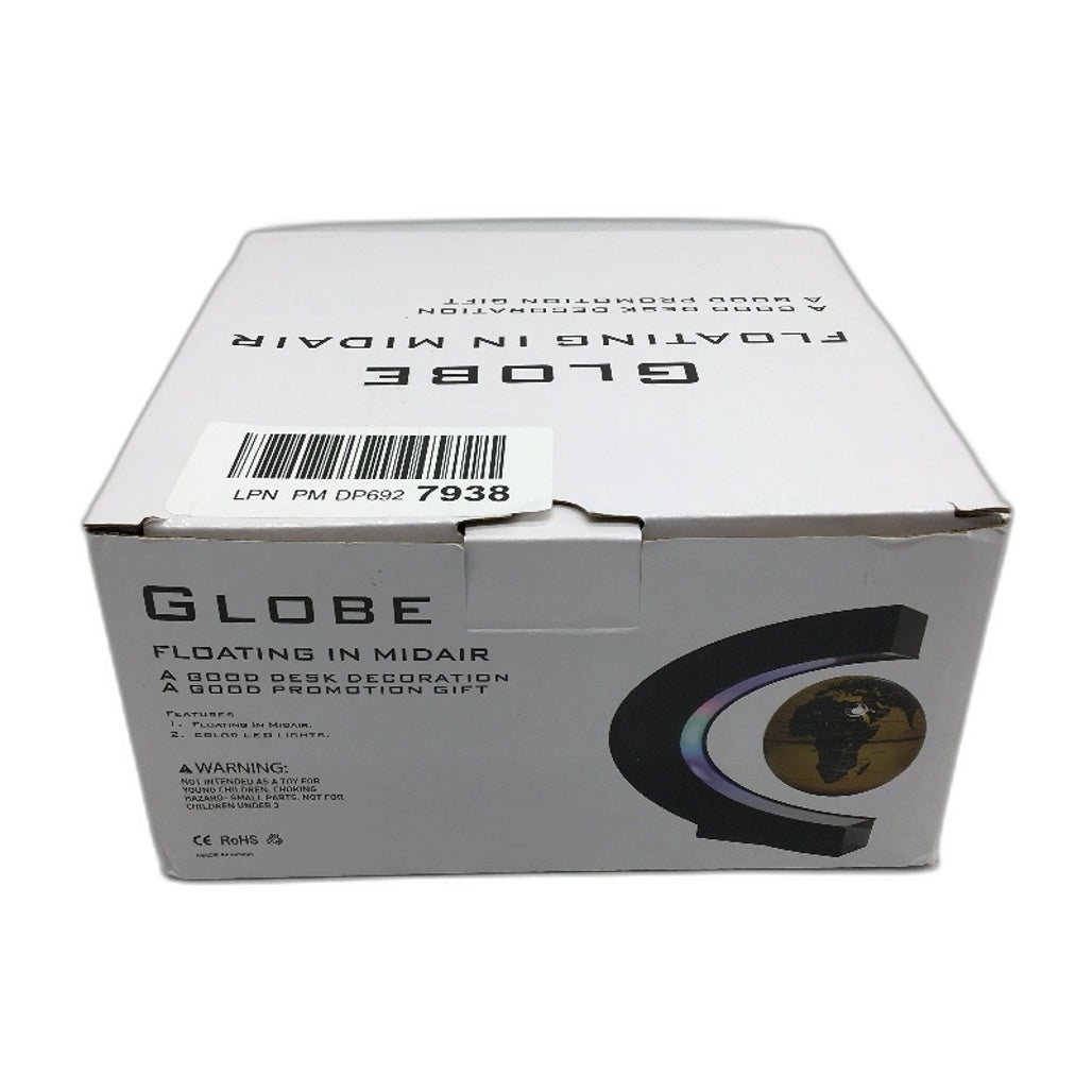 LED Light Magnetic Globe Floating in Mid Air with Black C Shape Frame Base NEW