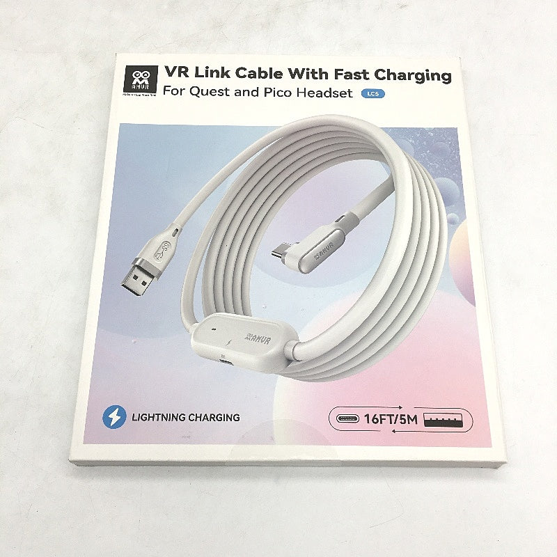 AMVR 16ft 5m VR Link Cable with Fast Charging for Quest and Pico Headsets DEMO