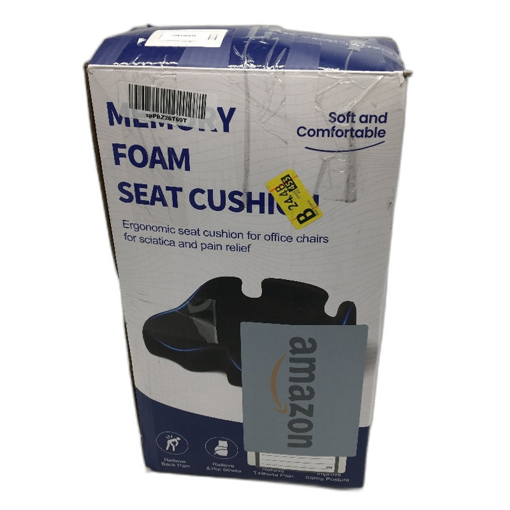 Benazacap Ergonomic Extra Large Memory Seat Cushion Seat 19x17x6 Inch DEMO