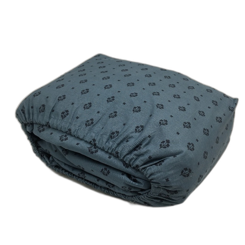 Target Amelia Floral Printed Blue Sheet Set with Single Pillowcase QUEEN NEW