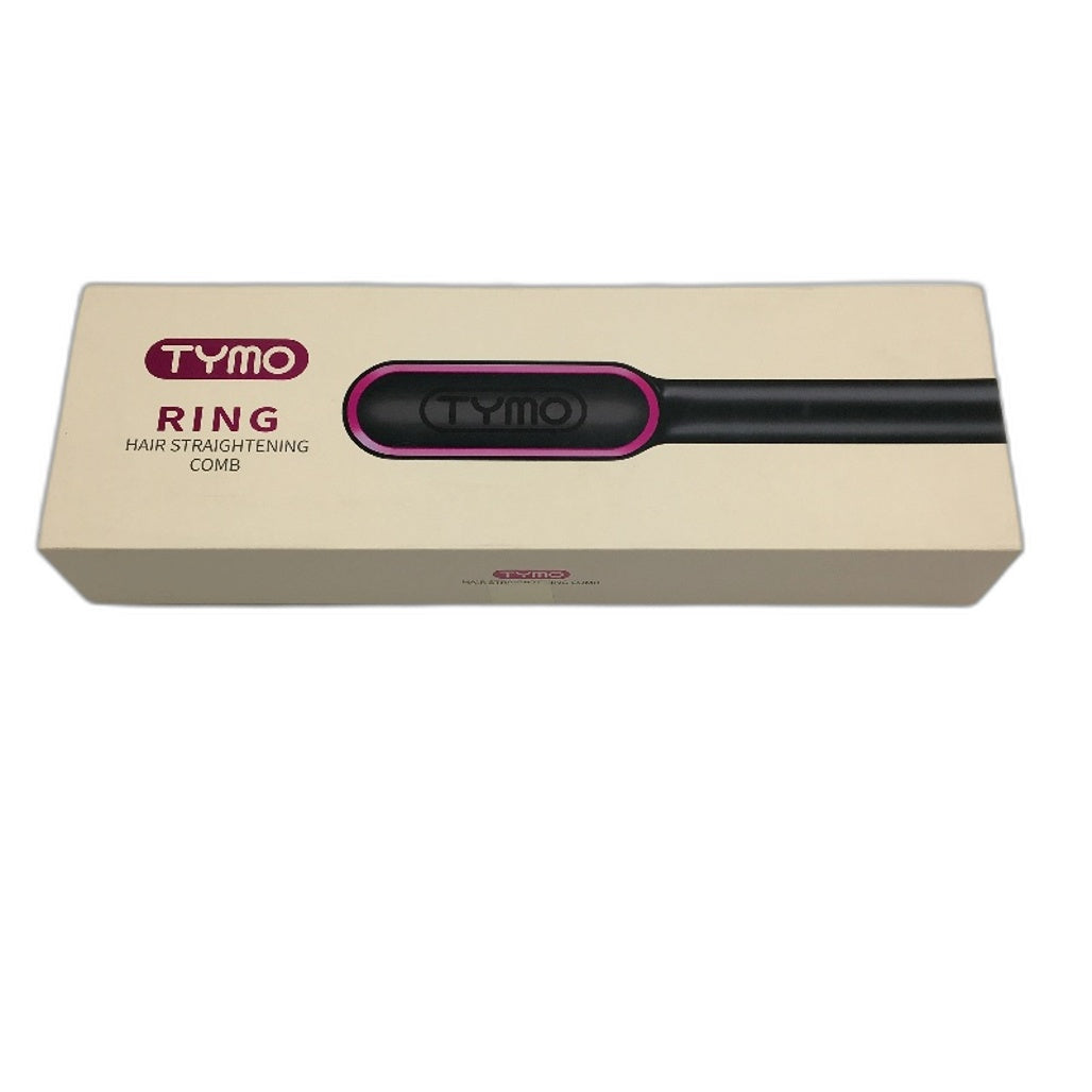 Tymo Ring 3D Teeth Fast Heating Built-In Comb Hair Straightener Brush DEMO