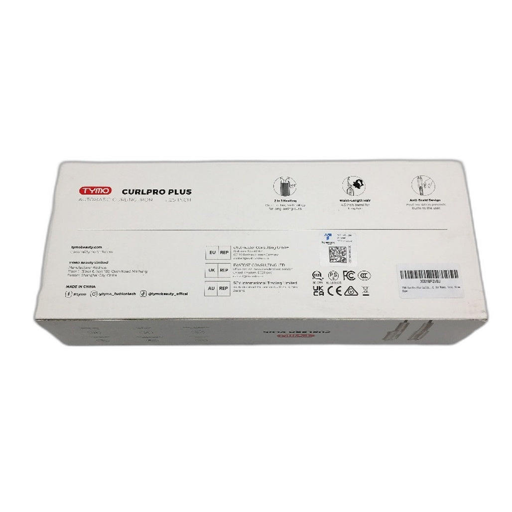 TYMO CurlPro Plus 1.25 Inch Ceramic Automatic Rotating Iron Hair Curler NEW