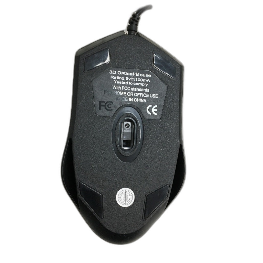 QS-701 Rainbow Light Gaming Membrane Keyboard and Mouse Combo Set in Black NEW