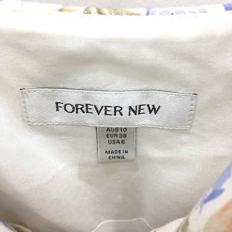 Forever New Rebekka Copacobana Floral Twisted Detail Dress Ladies Size AU 10