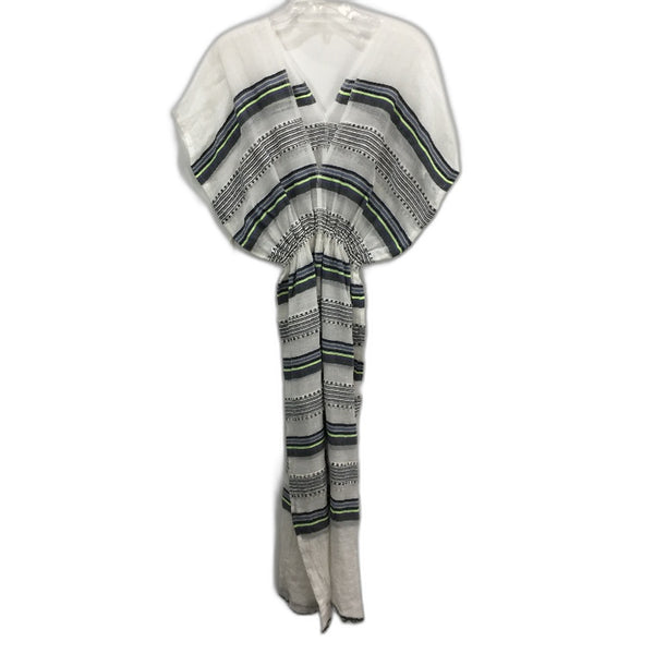 Lemlem Rucha Gauze Multi Stripe Cotton Blend Patio Dress Ladies Size Medium NEW