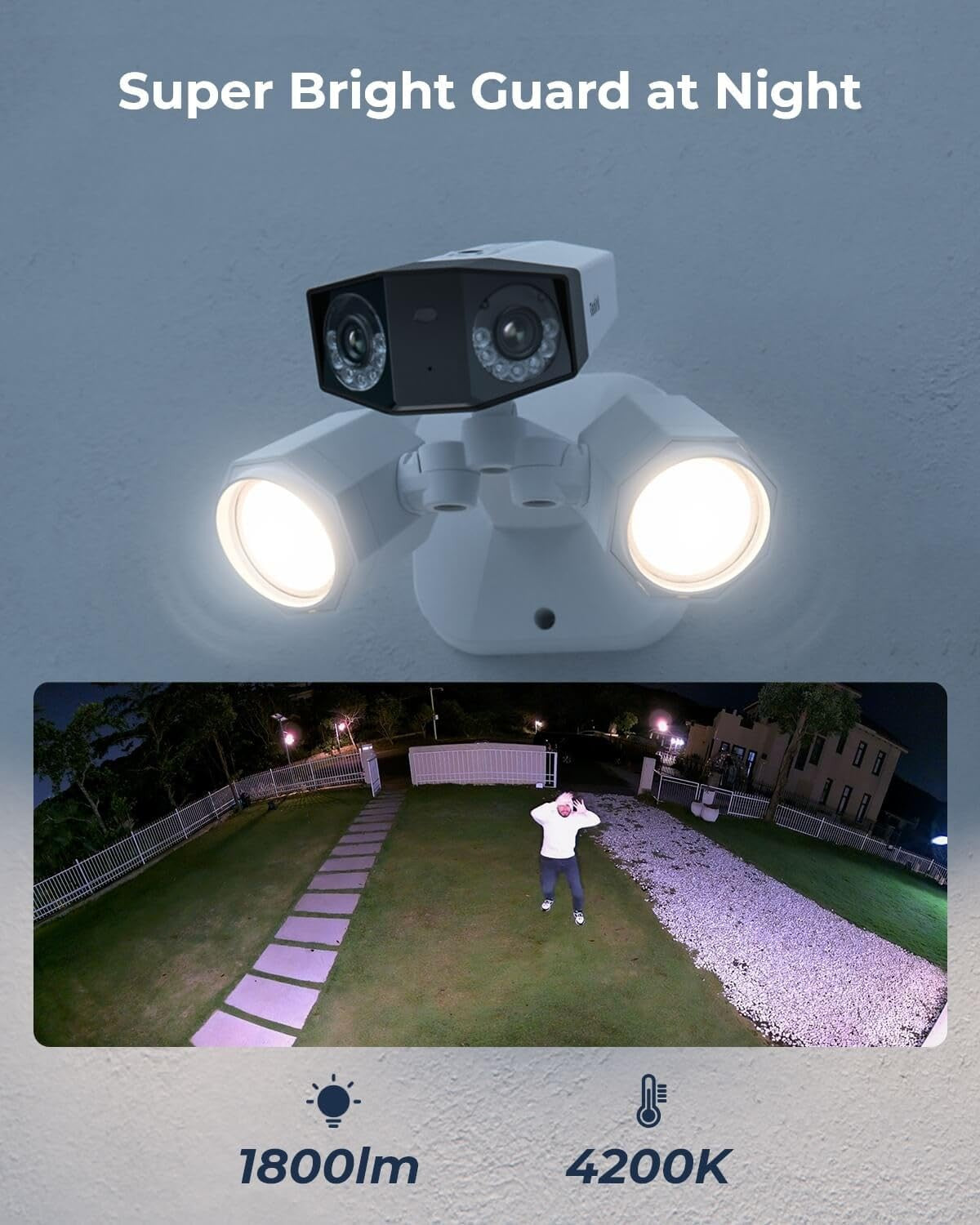REOLINK F750P 4K Outdoor 180 Degree Security Camera with Dual Floodlights DEMO