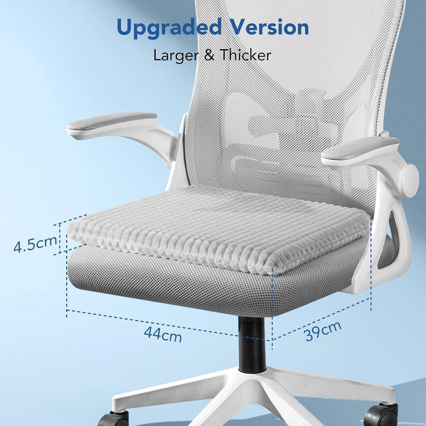 HASA Zone Double Thick Gel Seat Cushion for Car and Office Chair in Grey NEW