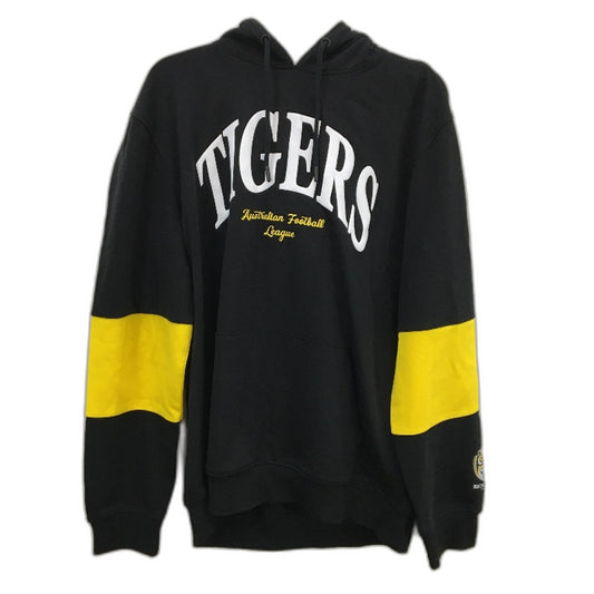 AFL Official Merch Richmond Tigers Black Hooded Jumper Mens Size Medium NEW