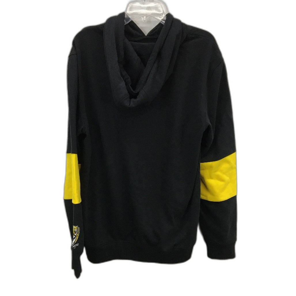 AFL Official Merch Richmond Tigers Black Hooded Jumper Mens Size Medium NEW
