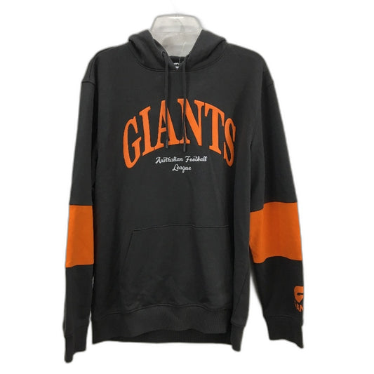 AFL Football Official Merch GWS Giants Grey Hooded Jumper Mens Size Medium NEW