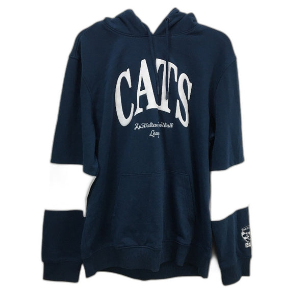 AFL Football Official Merch Geelong Cats Navy Hooded Jumper Mens Size Medium NEW
