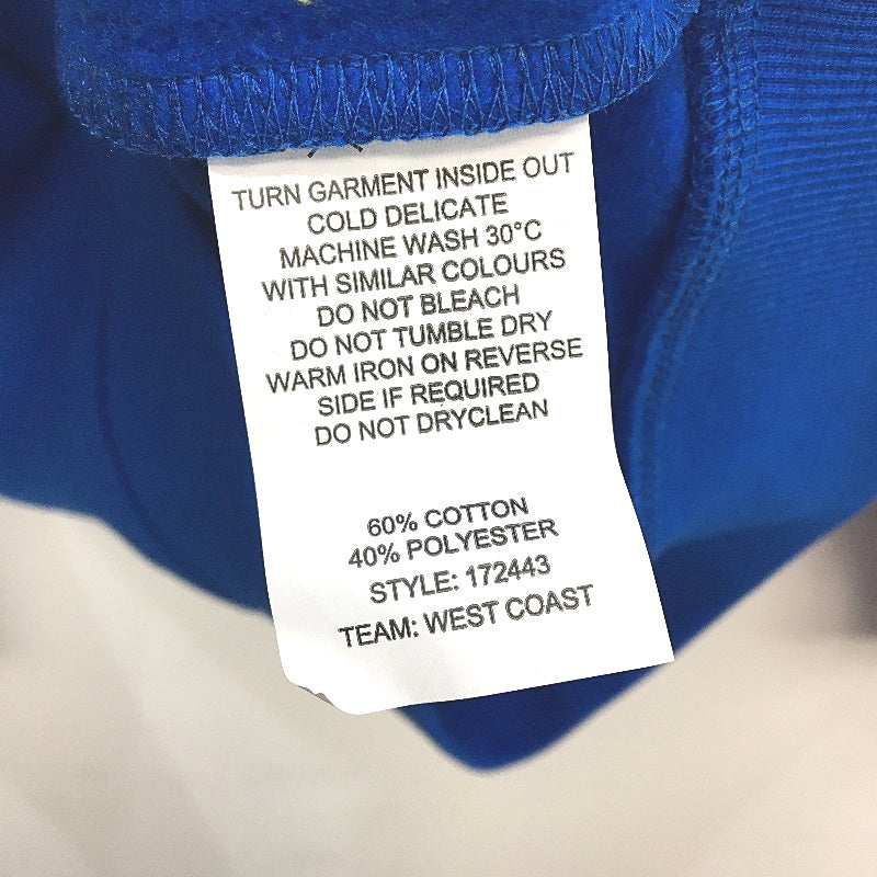 AFL Football Official Merch West Coast Eagles Blue Hooded Jumper Mens Size M NEW