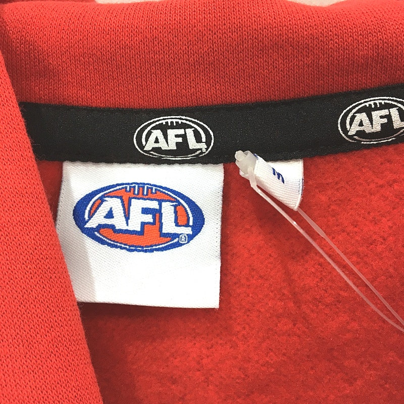 AFL Football Official Merch Sydney Swans Red Hooded Jumper Mens Size Medium NEW