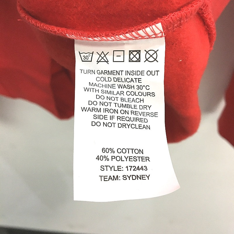 AFL Football Official Merch Sydney Swans Red Hooded Jumper Mens Size Medium NEW