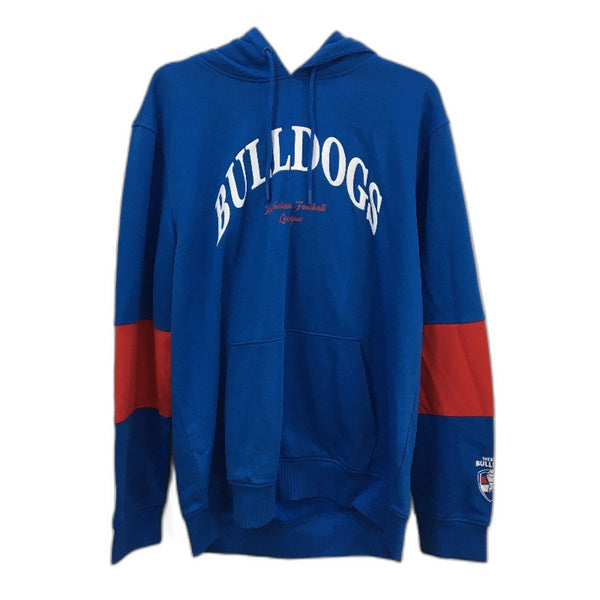 AFL Football Official Merch Western Bulldogs Blue Hooded Jumper Mens Size M NEW