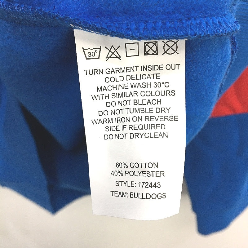 AFL Football Official Merch Western Bulldogs Blue Hooded Jumper Mens Size M NEW