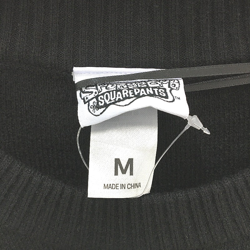 Nickelodeon Spongebob Square Pants Black Knit Sponge-Mas Jumper Mens Size M NEW