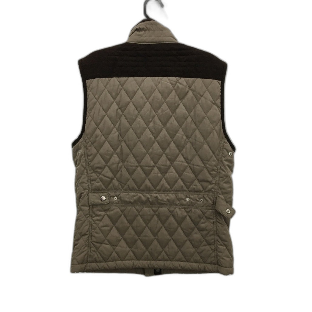 Zara Man Khaki Brown Sleeveless Hunting Style Zip Up Vest Mens Size Large