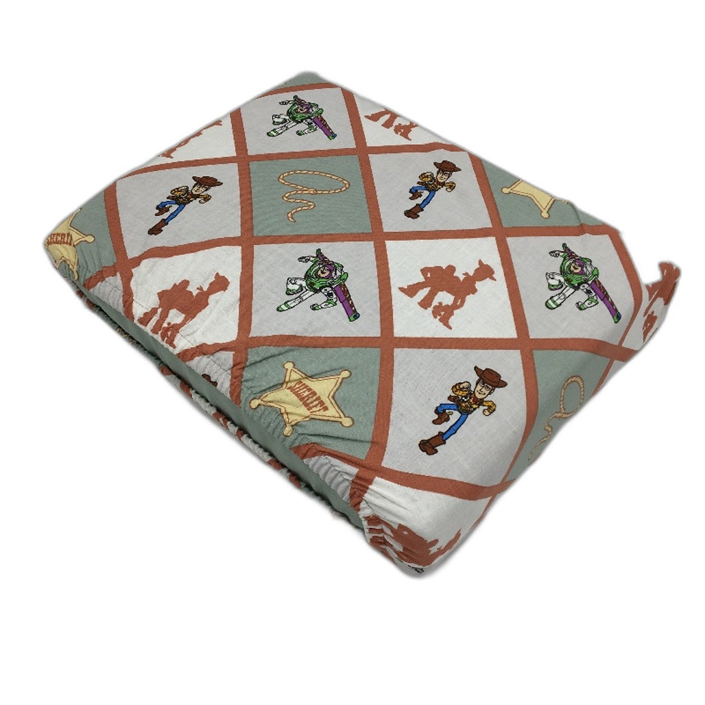 Disney Pixar Toy Story Green Reversible Cotton Quilt Cover Set DOUBLE Bed NEW