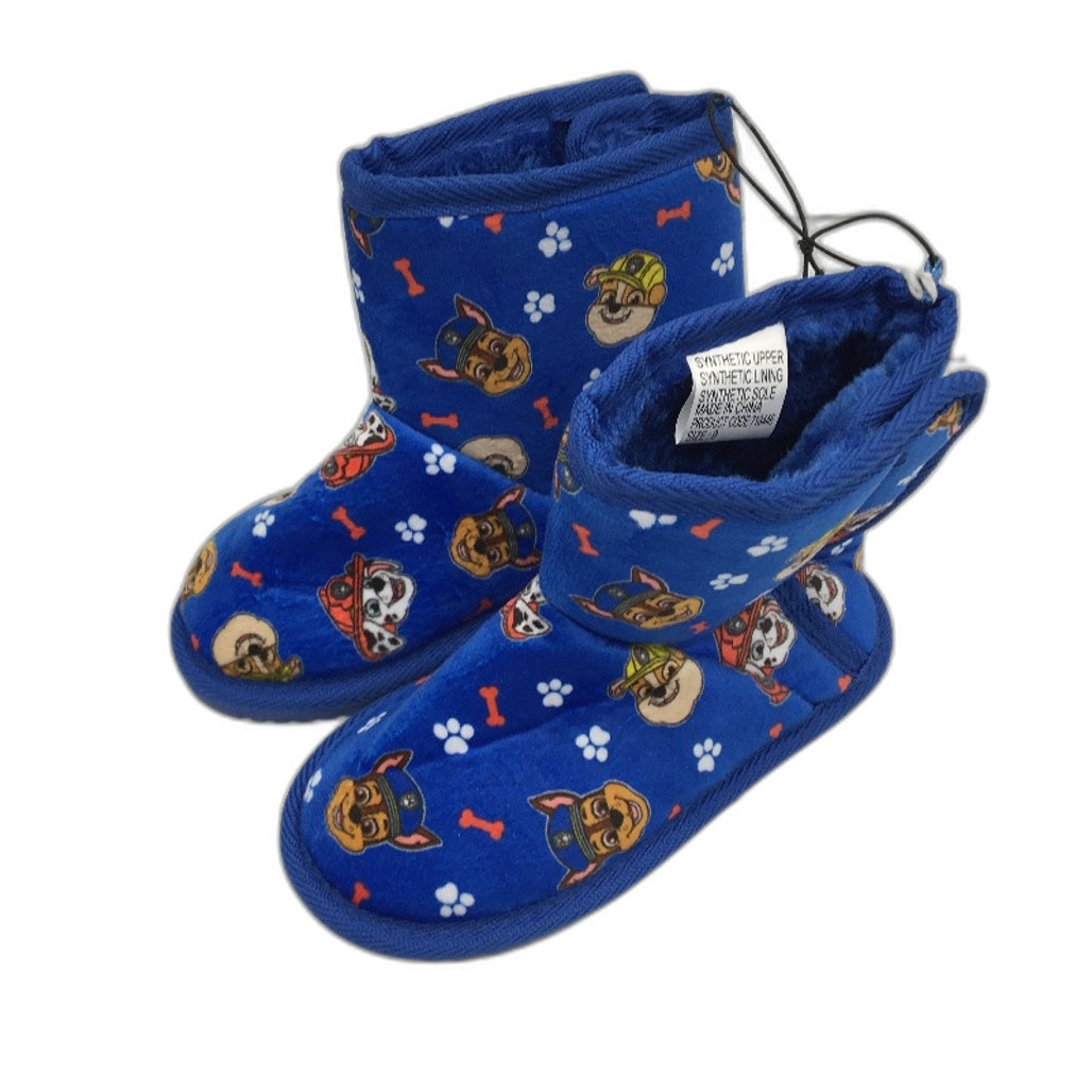 Nickelodeon Blue Slipper Boots Kids Size 9, Hooded Towel & Lunch Box Pack NEW