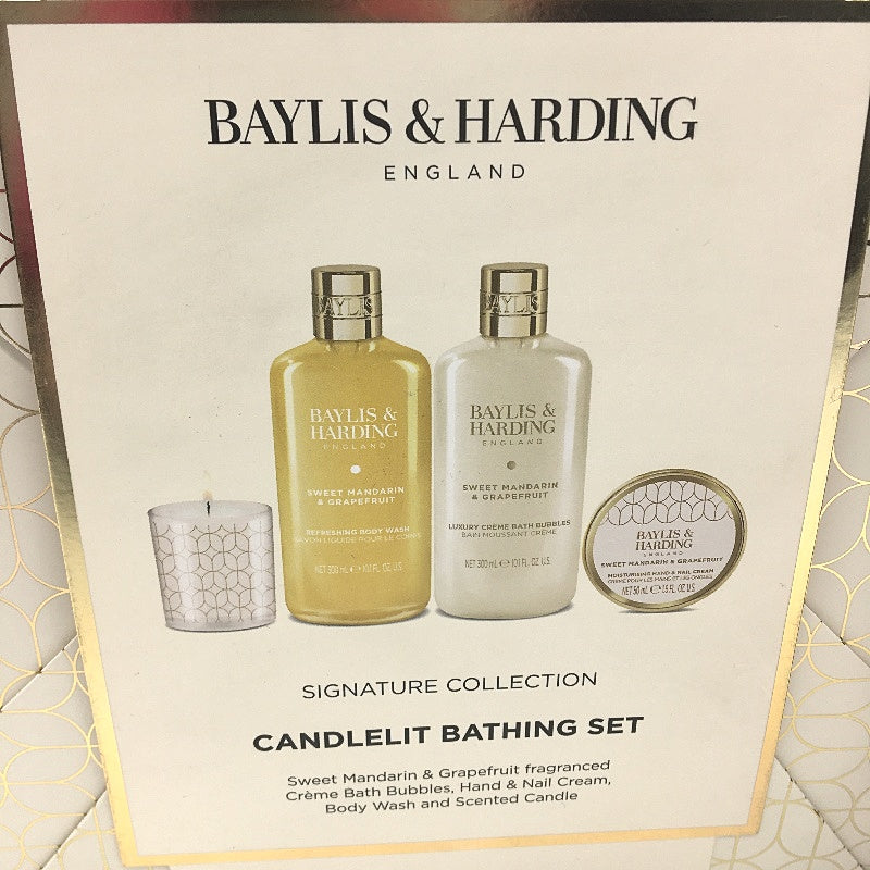 Bayliss & Harding Sweet Manderine & Grapefruit Candelit Bath Pamper Pack NEW
