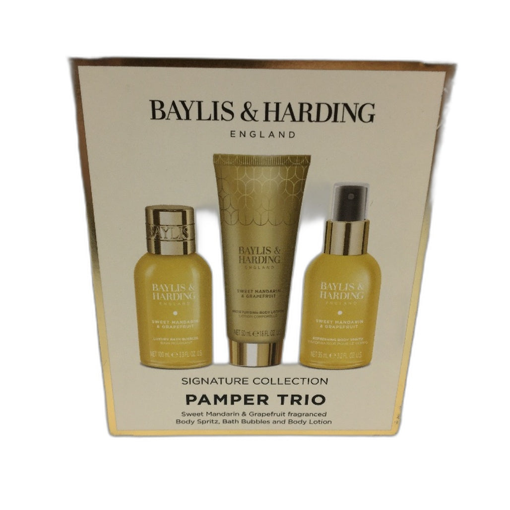 Bayliss & Harding Wash Bag & Sweet Manderine & Grapefruit Bath Pamper Pack NEW