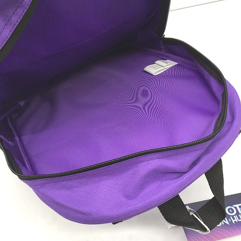 Netflix KPop Demon Hunters Huntrix Purple School Everday Backpack 40cm NEW