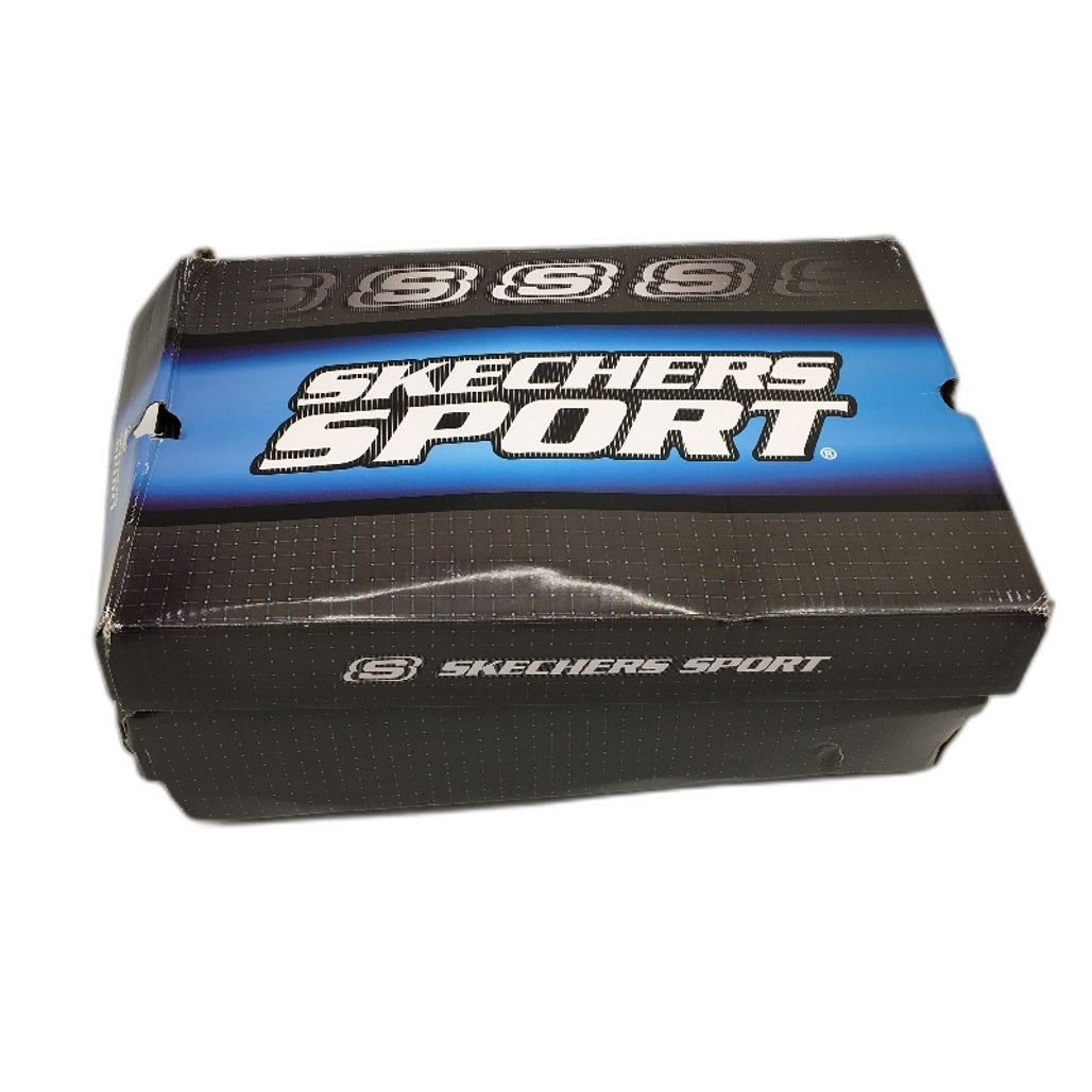 Skechers Sport White Leather After Burn Sneakers Mens WIDE FIT US 13 EU47.5 NEW