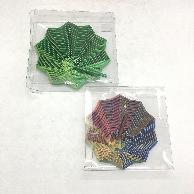 3D Printed Dragon & Fidgets Chromatic Multicoloured Artwork 9 Piece Pack NEW