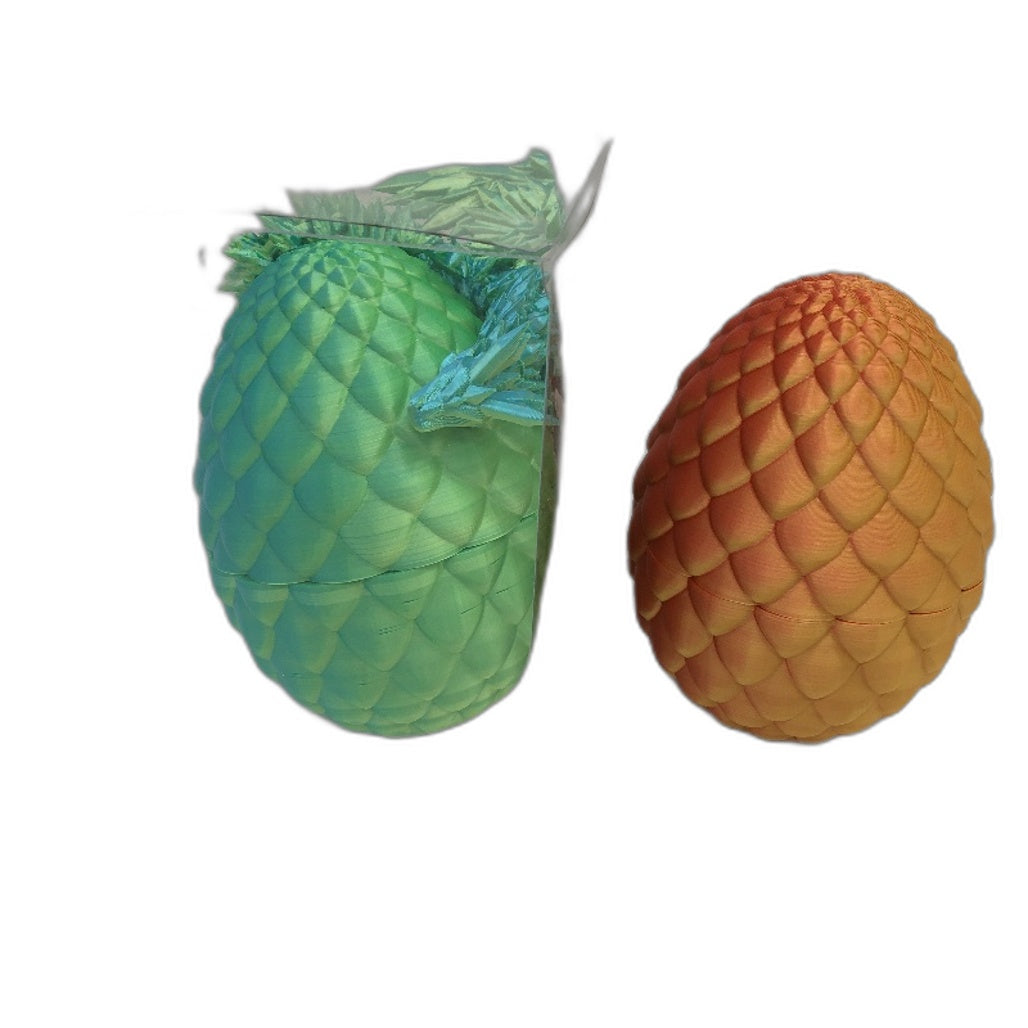 3D Printed Dino Dragon & Fidgets Chromatic Multicoloured Artwork 9 Pce Pack NEW