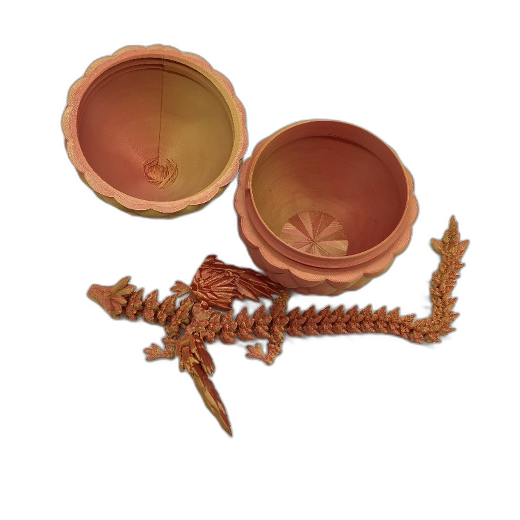 3D Printed Dino Dragon & Fidgets Chromatic Multicoloured Artwork 9 Pce Pack NEW