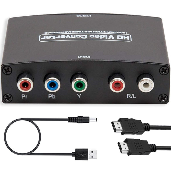 Tunghey Component to HDMI Adapter with 1M Cable for Xbox 360 PS3