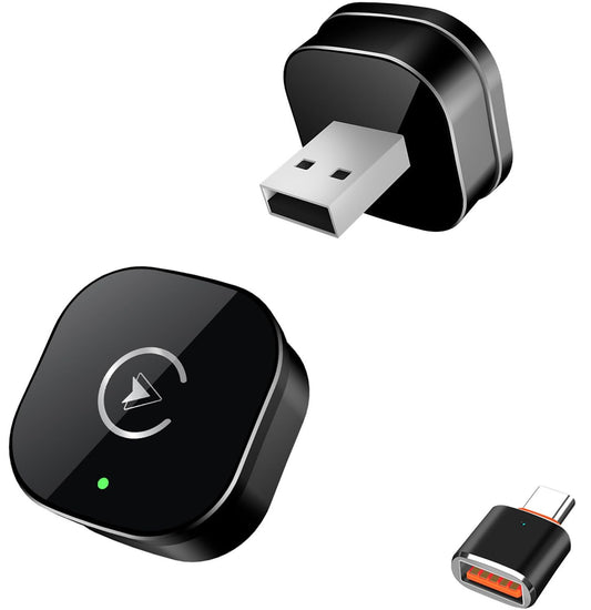 MYCIMRE Wireless CarPlay Adapter for iPhone 2025 Upgrade Black