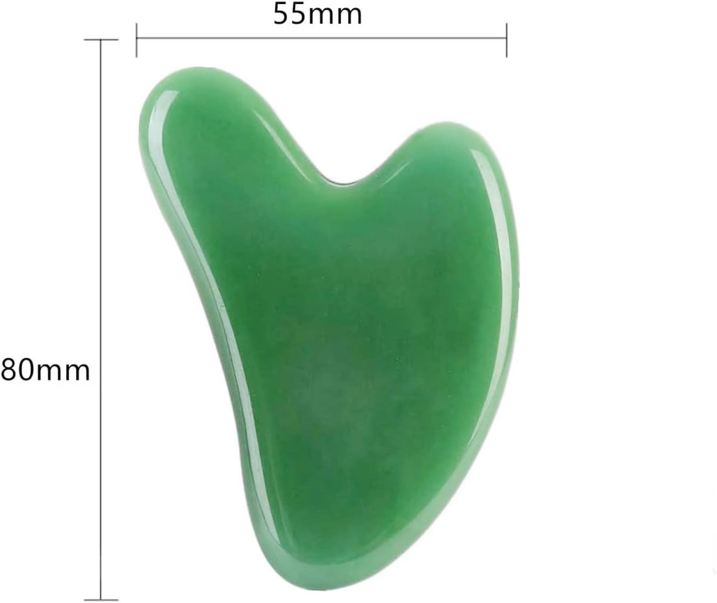 Lgqsunfa Gua Sha Facial Massage Tools Set with Pink Jade & Green Stone