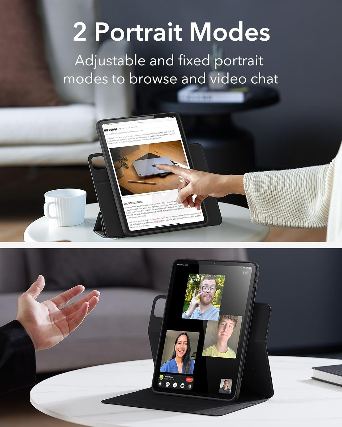 ESR iPad Pro 11 Inch Case with Removable Magnetic Cover and Pencil Holder...