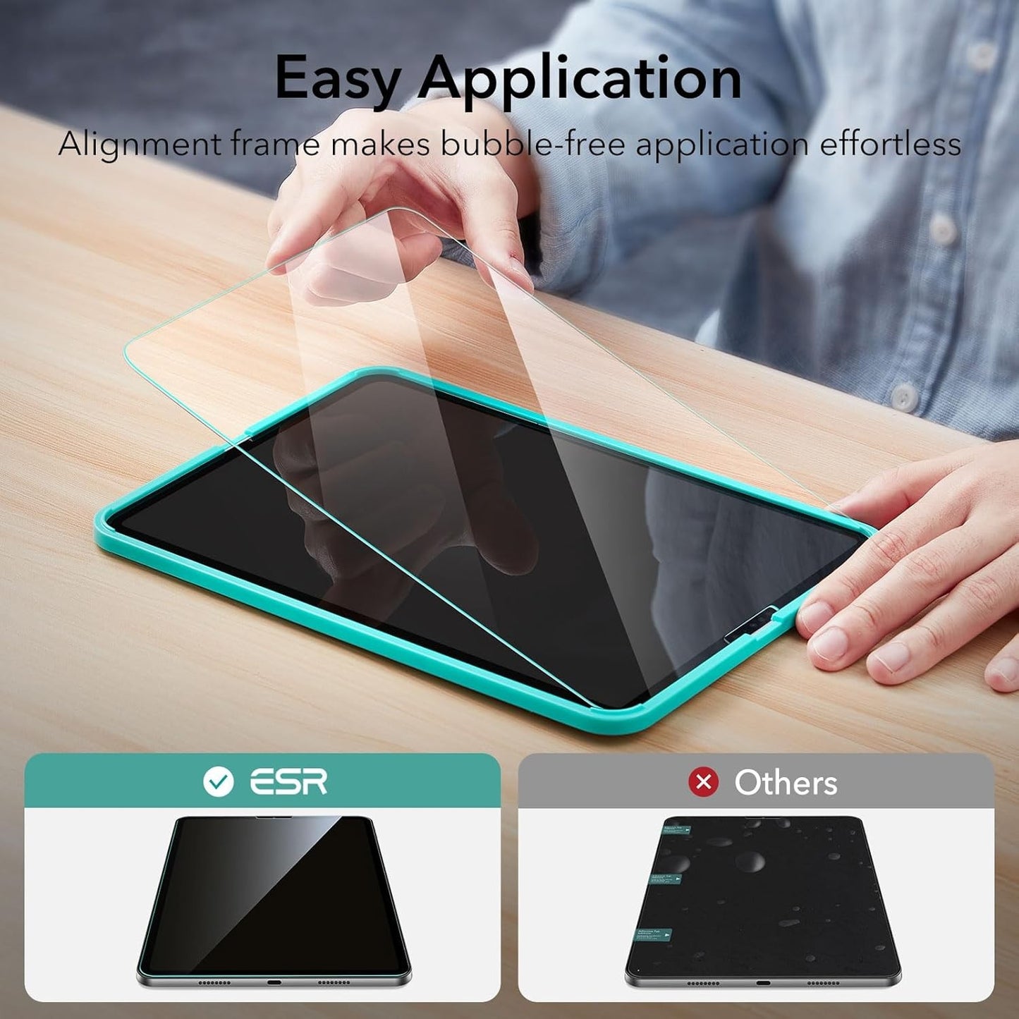 ESR Tempered Glass Screen Protector for iPad Pro 11" & Air 10.9"