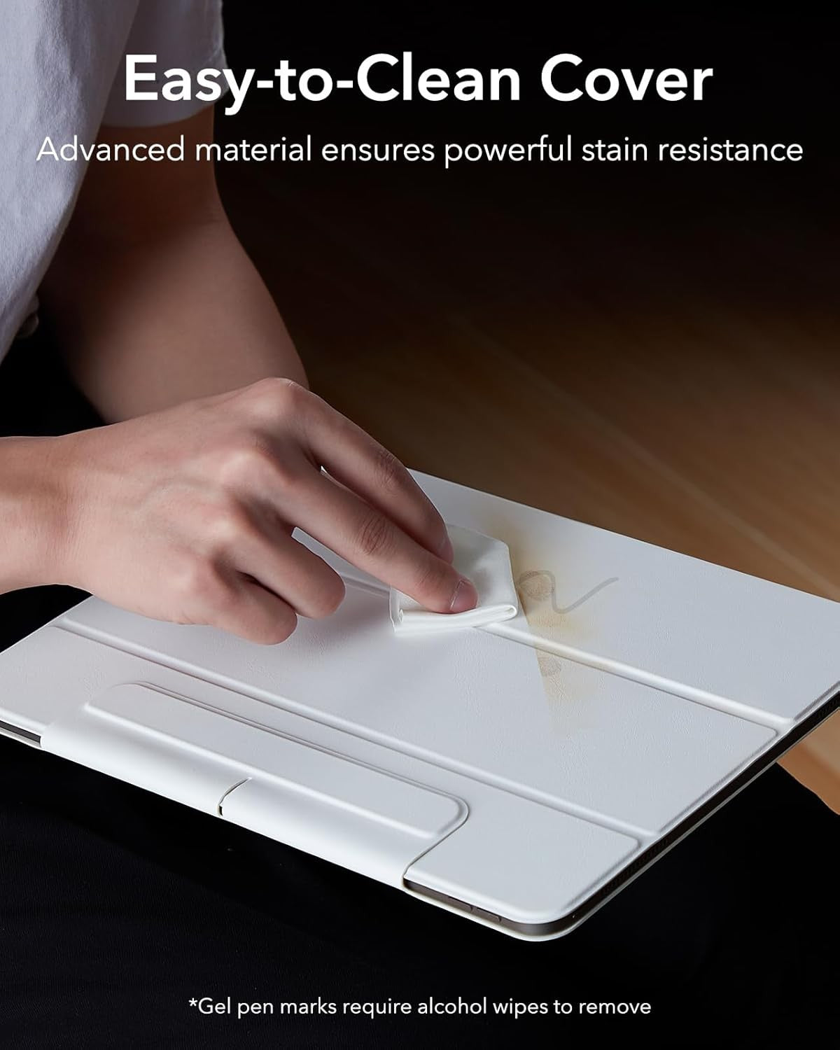 ESR iPad Air 11 Inch Case with Magnetic Attachment Slim Trifold Stand