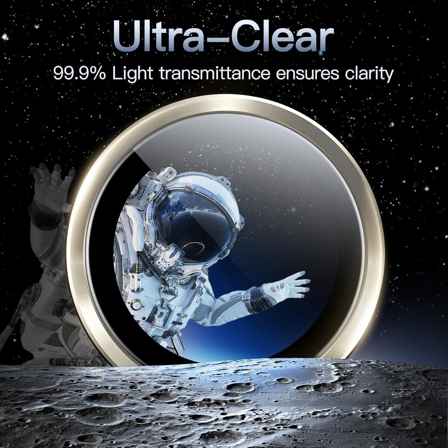 JETech Camera Lens Protector for iPhone 15 Pro Max 6.7" HD Clear