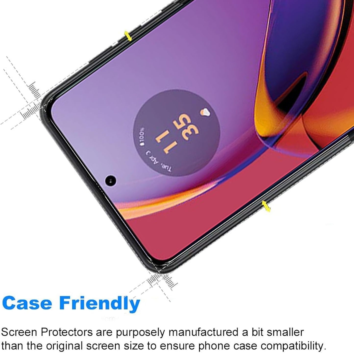 HEYUS HD Clear Screen Protector and Camera Lens for Moto G84