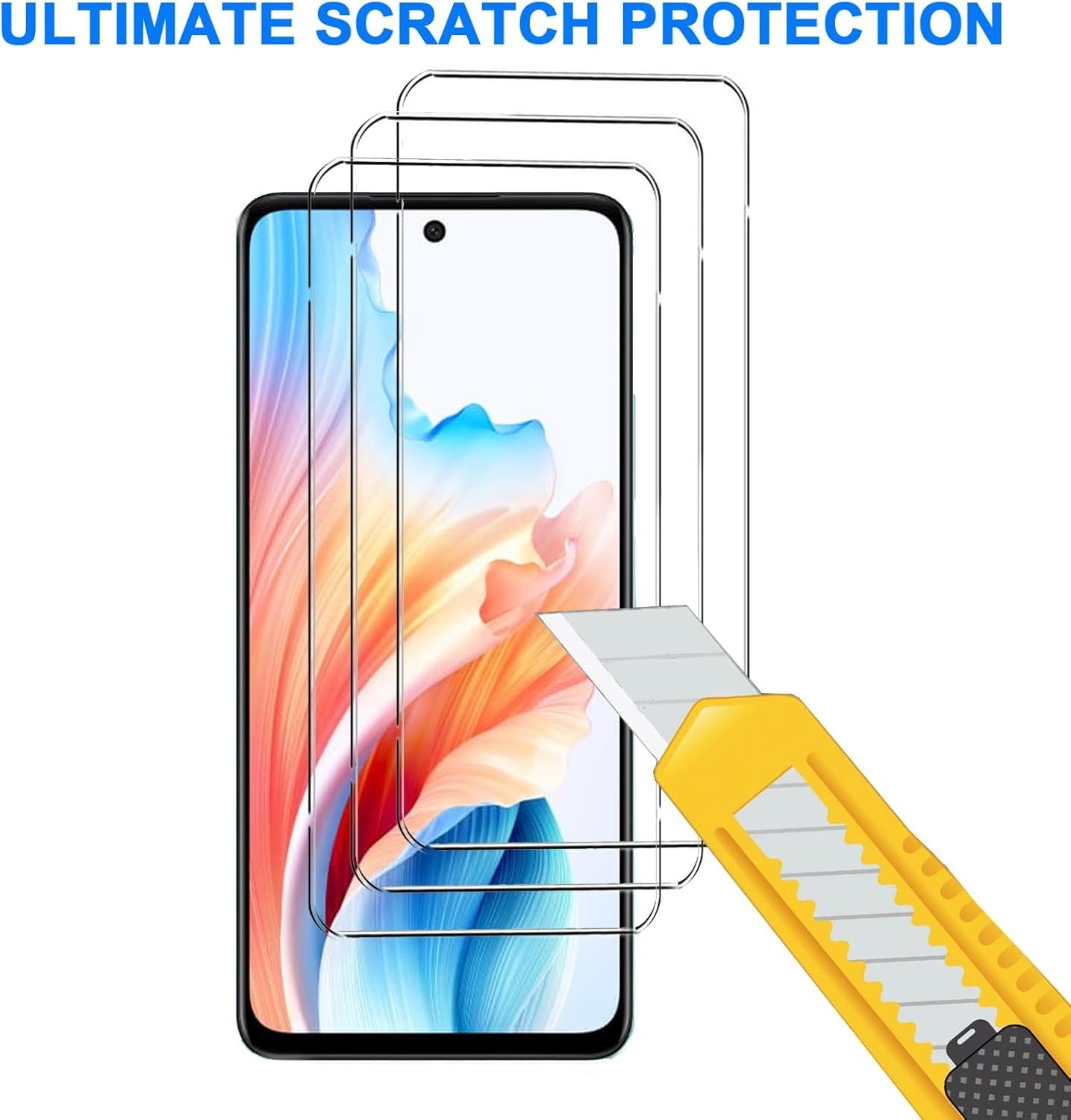 HEYUS HD Clear Screen Protector and Camera Lens for OPPO A79 5G