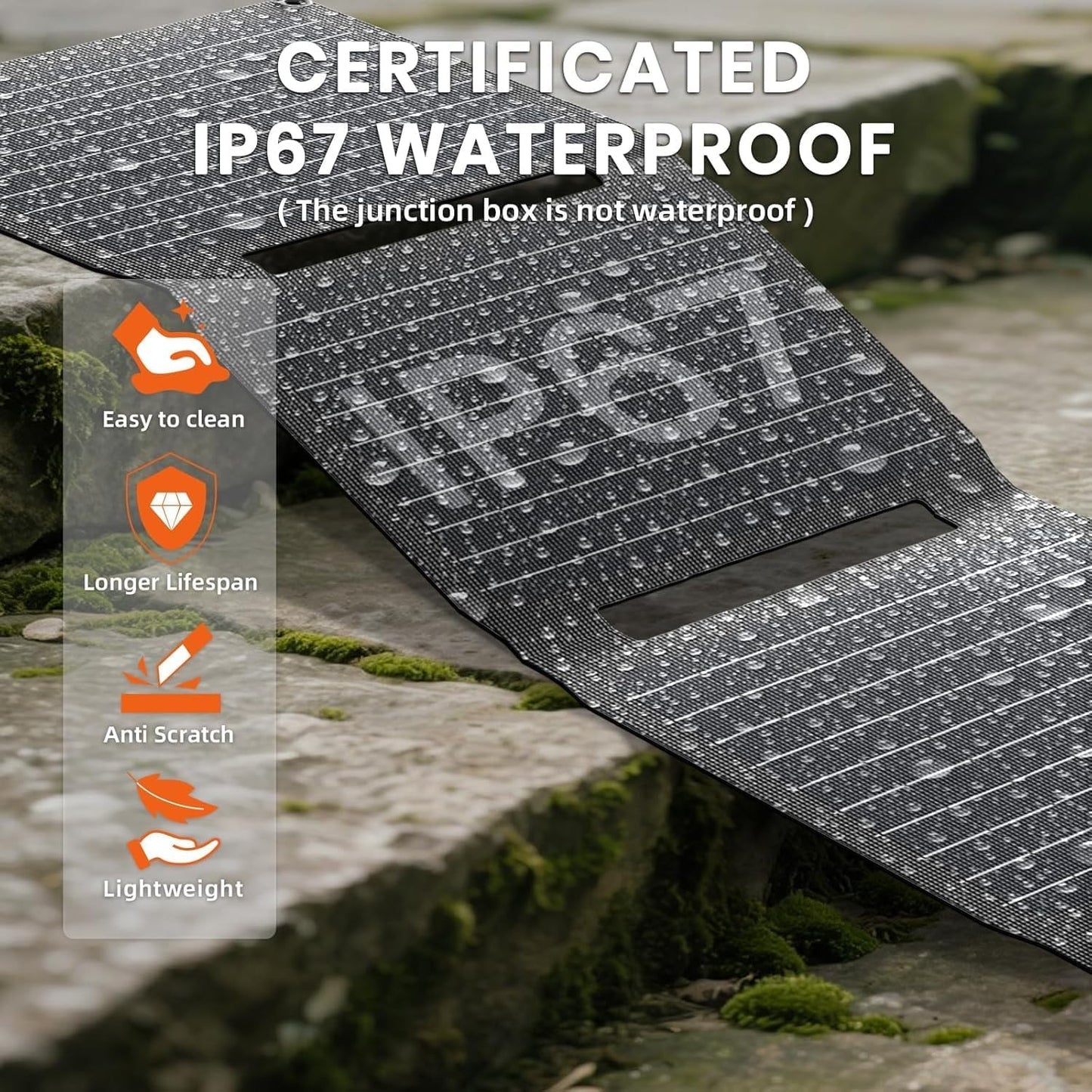 FlexSolar LX-E40pro 40W Portable Solar Panel Charger for Camping