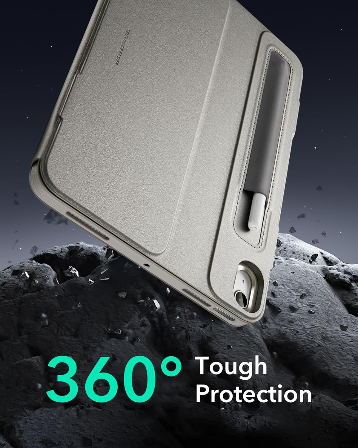 ESR iPad Air 11 Inch Case with Removable Magnetic Cover Adjustable Stand