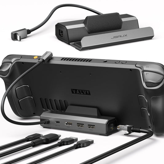 JSAUX 4K@120Hz Docking Station for Steam Deck with HDMI and USB Ports