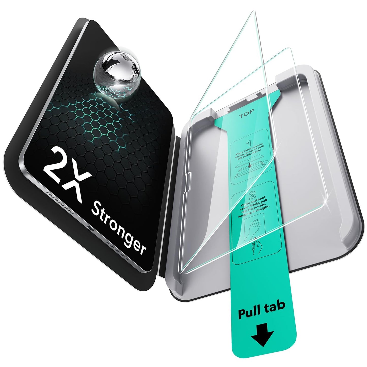 ESR 2 Pack Screen Protector for iPad Pro 11 Inch with UltraFit Tray