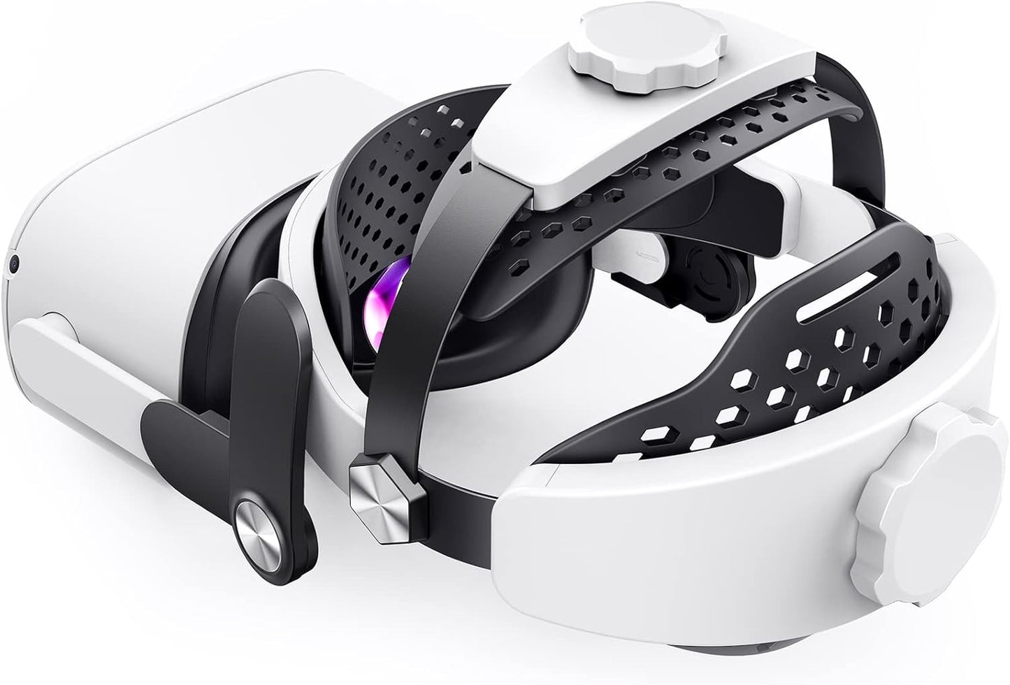 Tobpob Adjustable VR Head Strap for Oculus Quest 2 Black Replacement