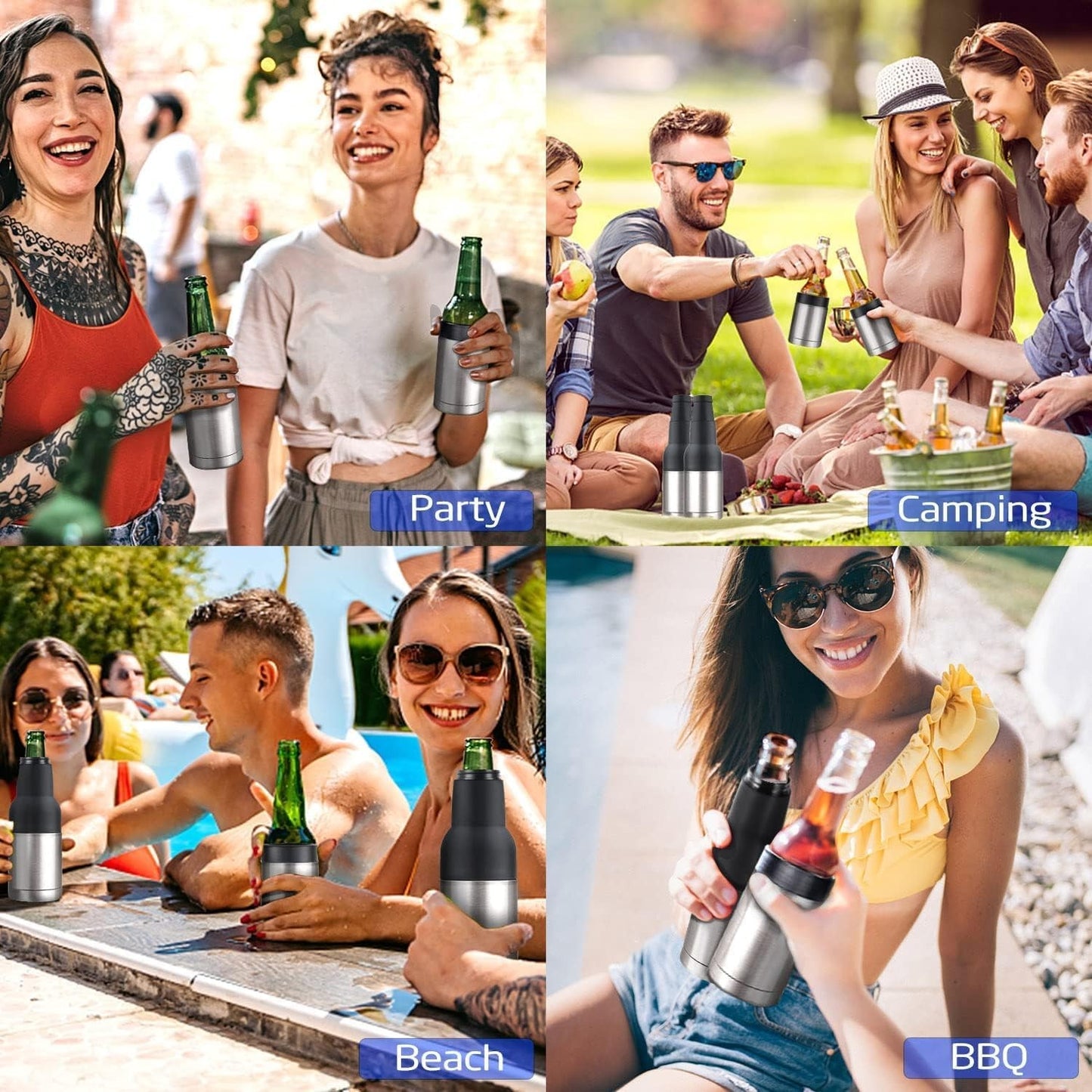 Nineway Premium Beer Cooler and Stubby Holder with Opener Gifts for Lovers