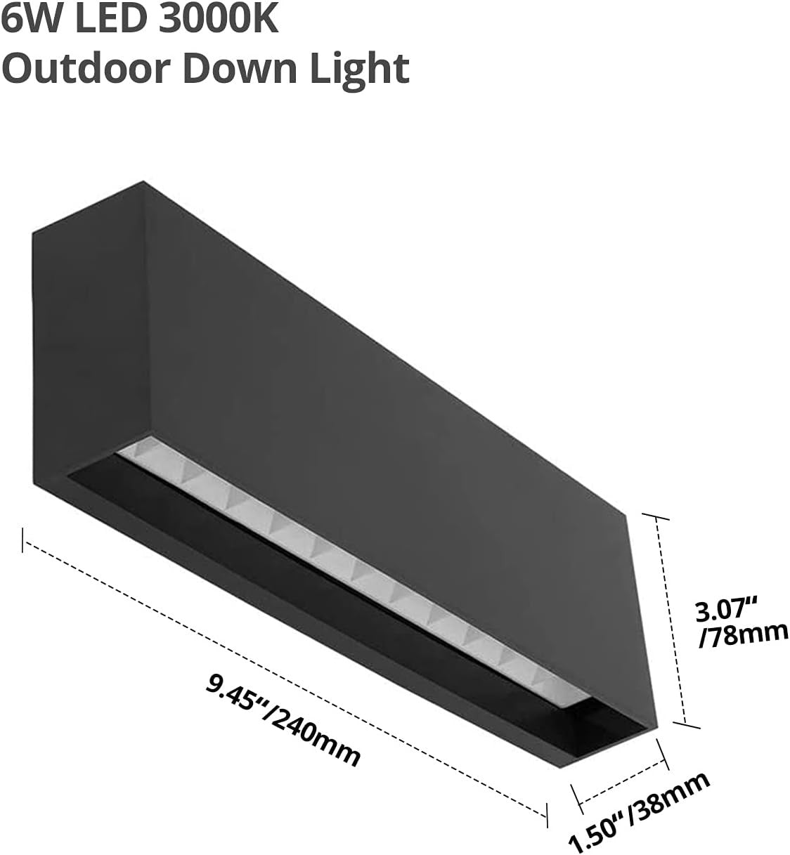 DAWALIGHT Modern Waterproof Outdoor Wall Lights for Garden Landscape