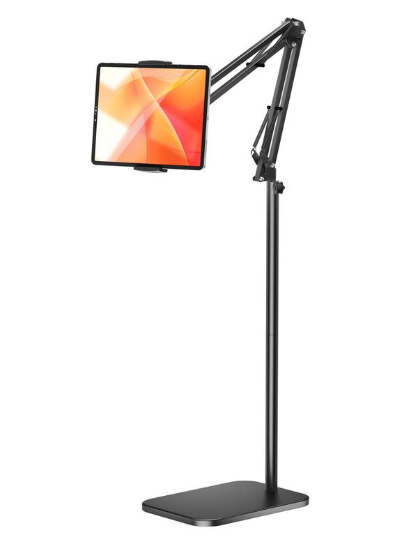 TabHolderix Adjustable Tablet Floor Stand with Heavy Metal Base